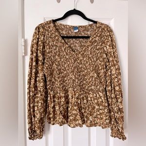 EUC Old Navy Peplum top